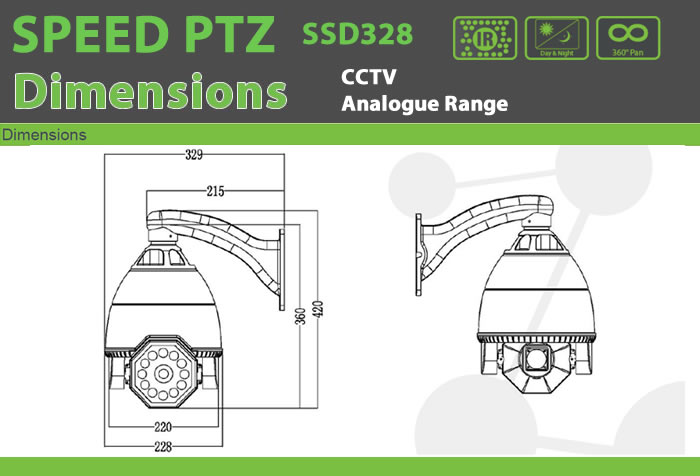 MD222 CCTV Cameras Analogue DOME Range